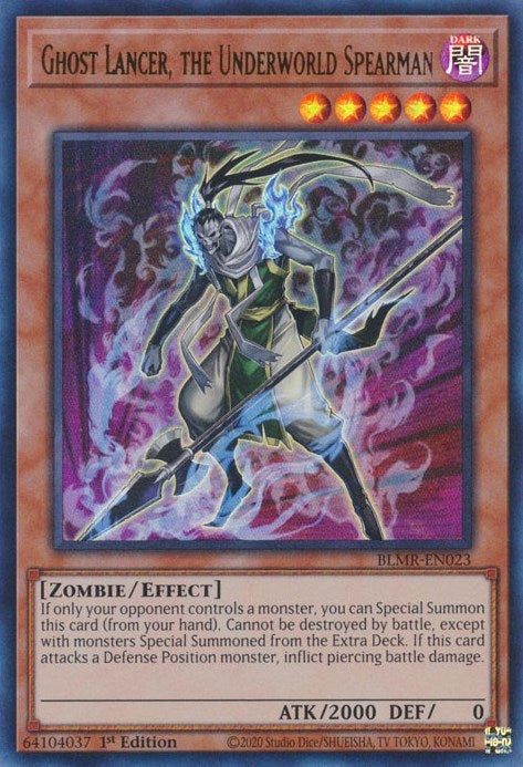 Ghost Lancer, the Underworld Spearman [BLMR-EN023] Ultra Rare | Exor Games New Glasgow