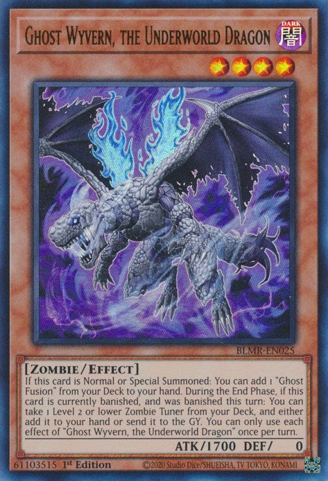 Ghost Wyvern, the Underworld Dragon [BLMR-EN025] Ultra Rare | Exor Games New Glasgow