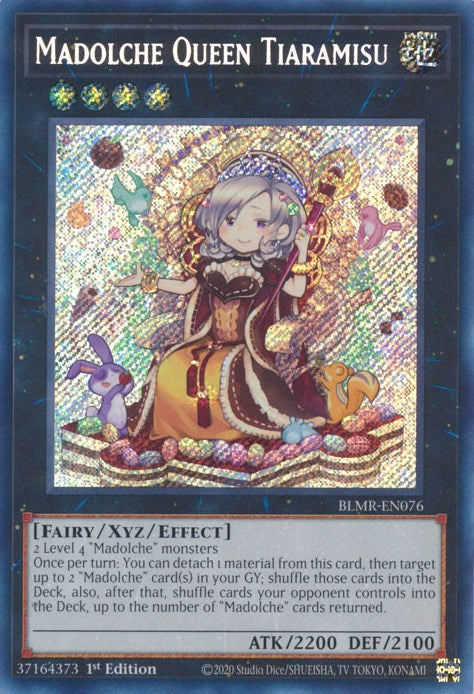 Madolche Queen Tiaramisu [BLMR-EN076] Secret Rare | Exor Games New Glasgow