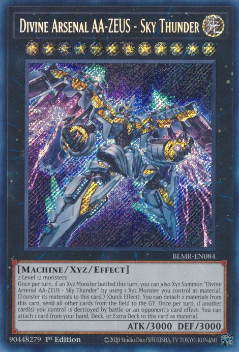 Divine Arsenal AA-ZEUS - Sky Thunder [BLMR-EN084] Secret Rare | Exor Games New Glasgow