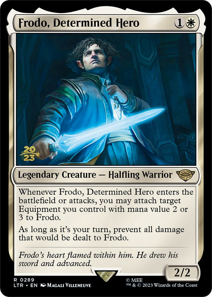 Frodo, Determined Hero [The Lord of the Rings: Tales of Middle-Earth Prerelease Promos] | Exor Games New Glasgow