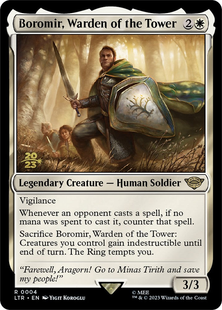 Boromir, Warden of the Tower [The Lord of the Rings: Tales of Middle-Earth Prerelease Promos] | Exor Games New Glasgow