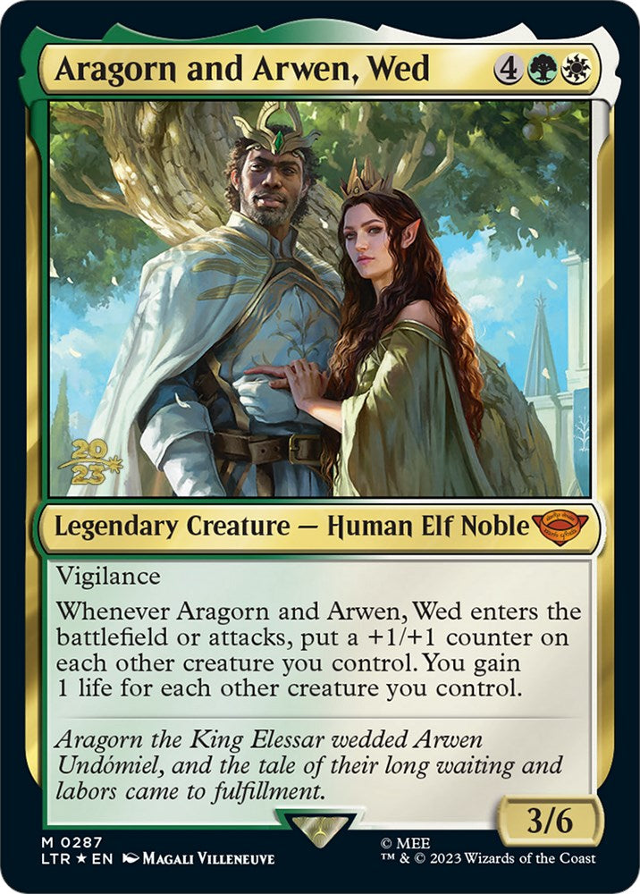 Aragorn and Arwen, Wed [The Lord of the Rings: Tales of Middle-Earth Prerelease Promos] | Exor Games New Glasgow