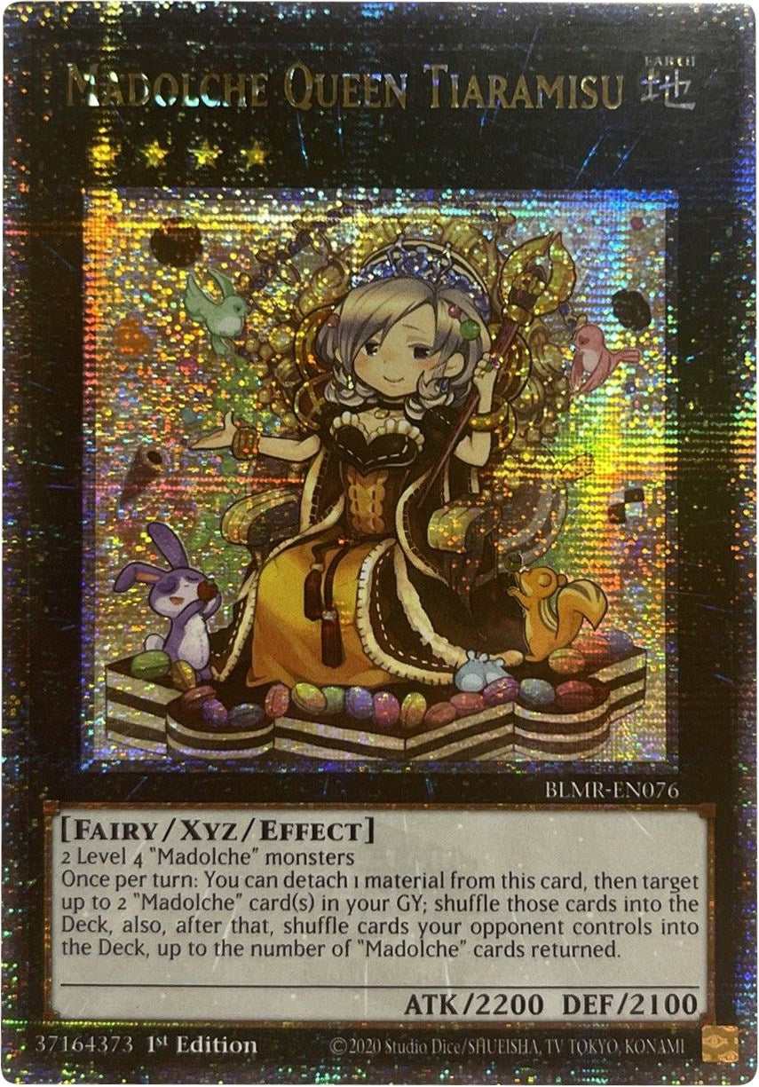 Madolche Queen Tiaramisu [BLMR-EN076] Quarter Century Secret Rare | Exor Games New Glasgow