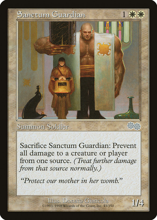 Sanctum Guardian [Urza's Saga] | Exor Games New Glasgow