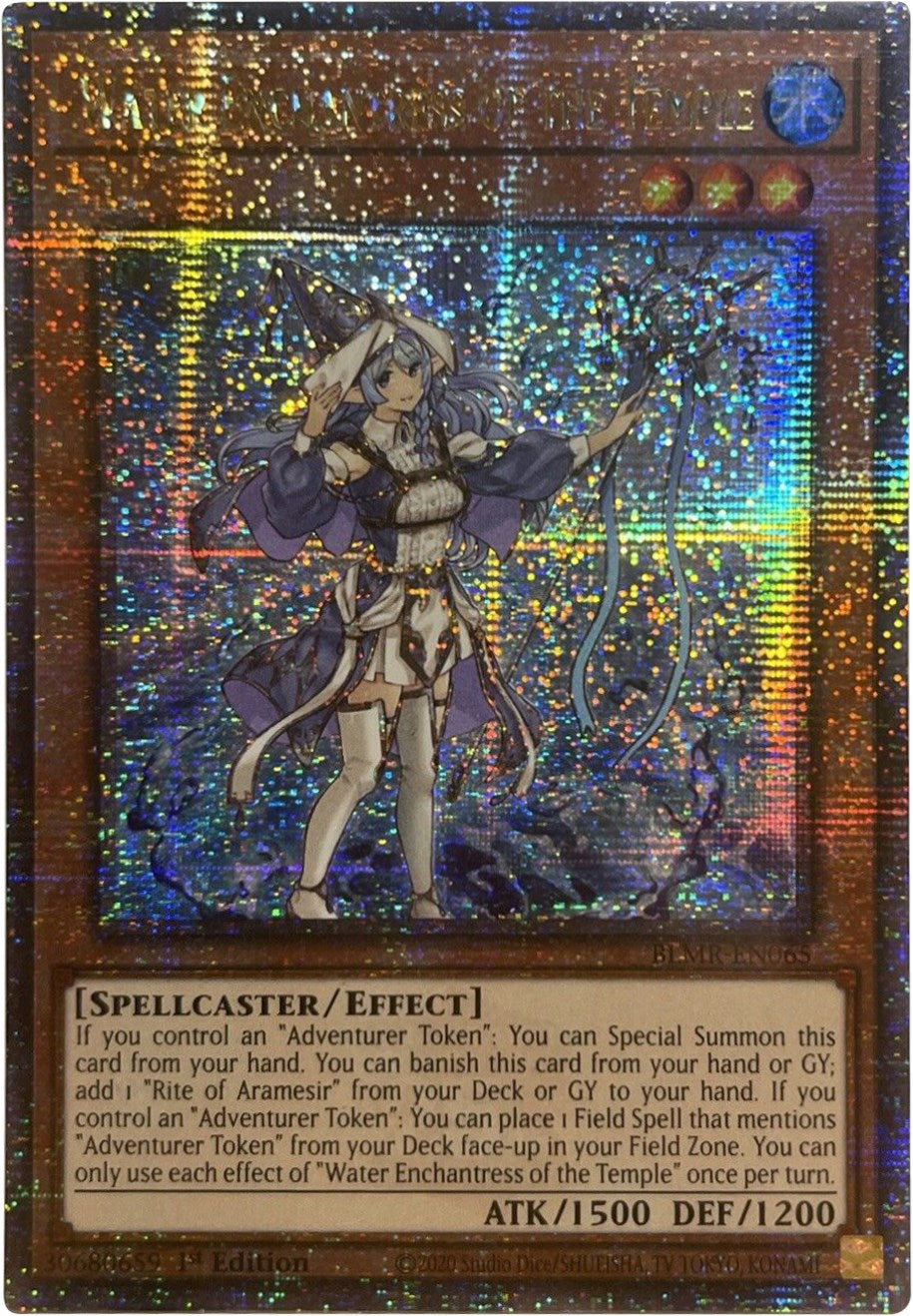 Water Enchantress of the Temple [BLMR-EN065] Quarter Century Secret Rare | Exor Games New Glasgow