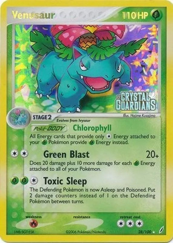 Venusaur (028/100) (Prerelease) [EX: Crystal Guardians] | Exor Games New Glasgow