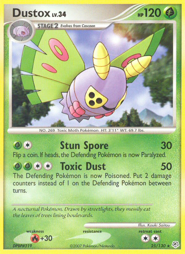Dustox (25/130) [Diamond & Pearl: Base Set] | Exor Games New Glasgow