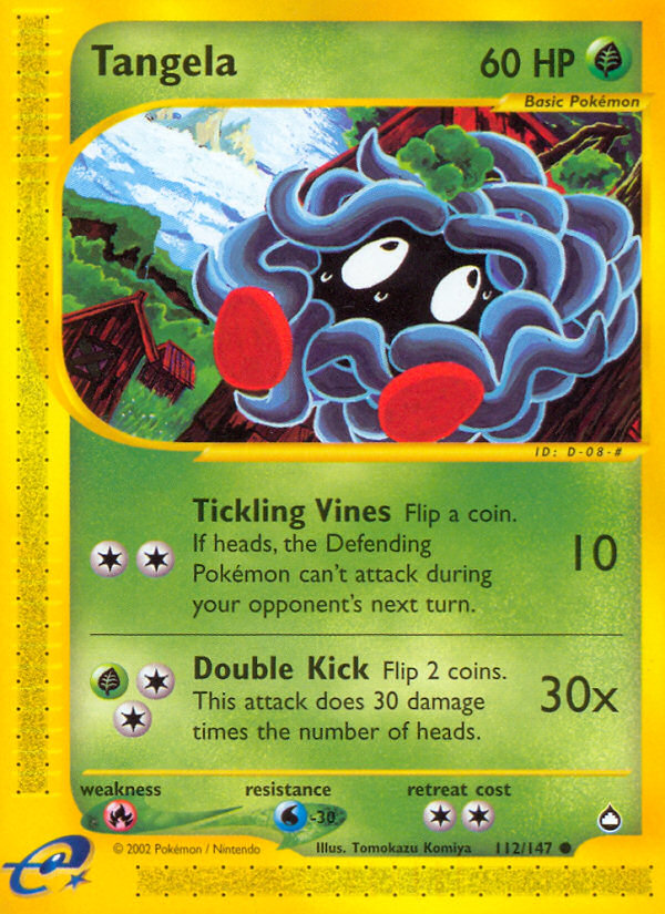 Tangela (112/147) [Aquapolis] | Exor Games New Glasgow