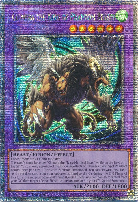 Chimera the King of Phantom Beasts [DUNE-EN033] Quarter Century Secret Rare | Exor Games New Glasgow