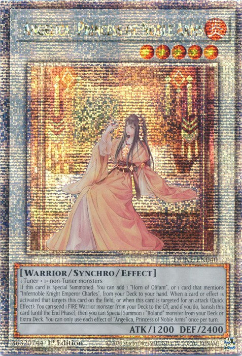 Angelica, Princess of Noble Arms [DUNE-EN040] Quarter Century Secret Rare | Exor Games New Glasgow