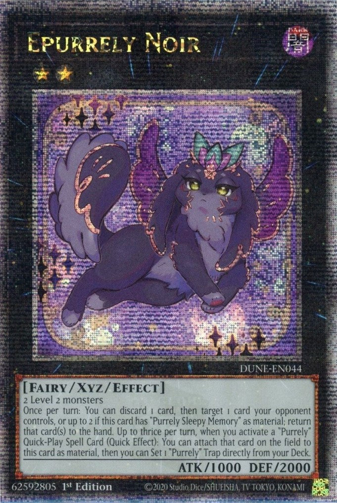 Epurrely Noir [DUNE-EN044] Quarter Century Secret Rare | Exor Games New Glasgow