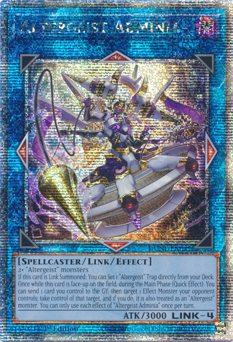 Altergeist Adminia [DUNE-EN047] Quarter Century Secret Rare | Exor Games New Glasgow