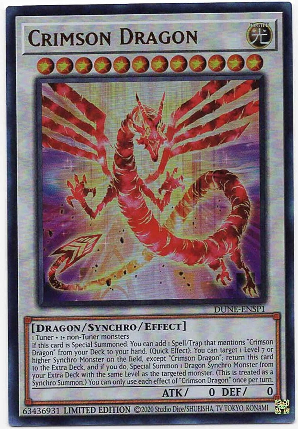 Crimson Dragon [DUNE-ENSP1] Ultra Rare | Exor Games New Glasgow