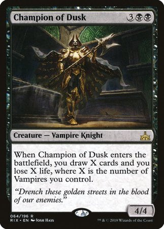 Champion of Dusk [Rivals of Ixalan] | Exor Games New Glasgow