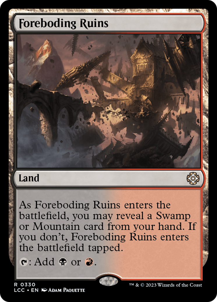 Foreboding Ruins [The Lost Caverns of Ixalan Commander] | Exor Games New Glasgow