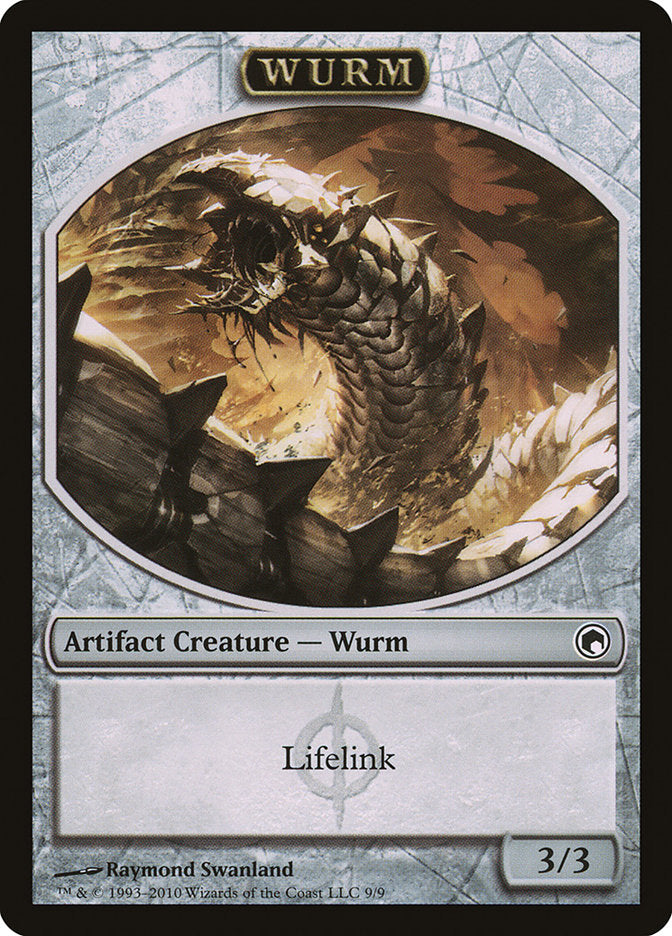 Wurm (Lifelink) [Scars of Mirrodin Tokens] | Exor Games New Glasgow