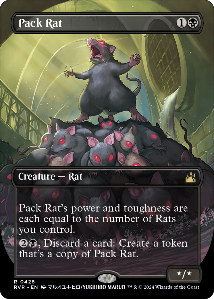 Pack Rat (Anime Borderless) [Ravnica Remastered] | Exor Games New Glasgow