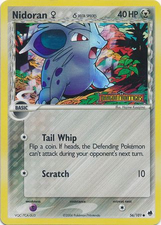 Nidoran (56/101) (Female) (Delta Species) (Stamped) [EX: Dragon Frontiers] | Exor Games New Glasgow