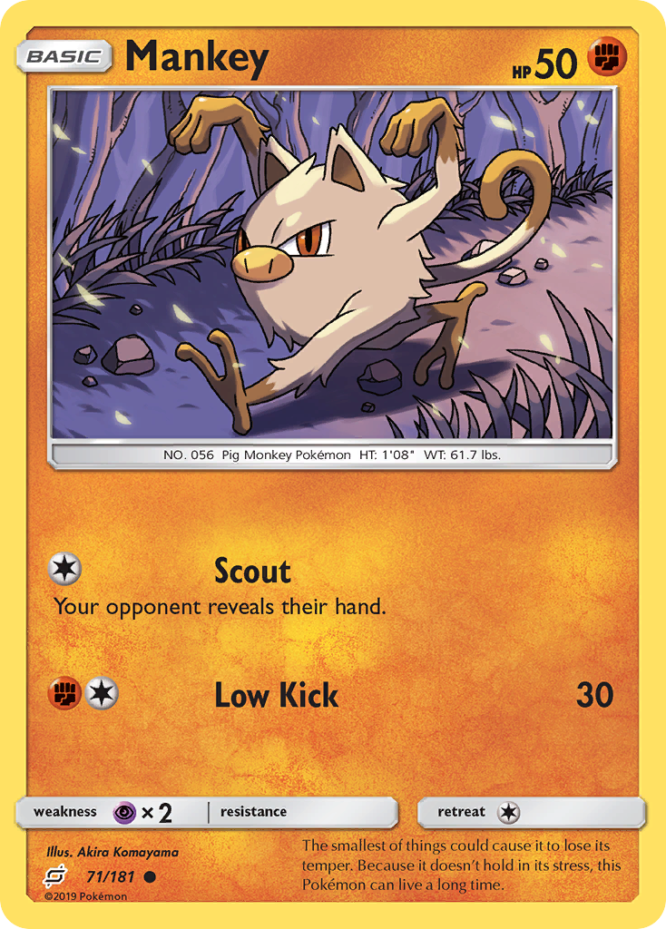 Mankey (71/181) [Sun & Moon: Team Up] | Exor Games New Glasgow