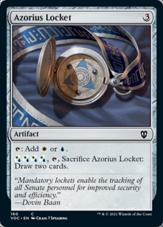 Azorius Locket [Innistrad: Crimson Vow Commander] | Exor Games New Glasgow