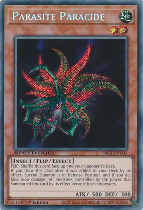 Parasite Paracide [SBC1-END02] Secret Rare | Exor Games New Glasgow