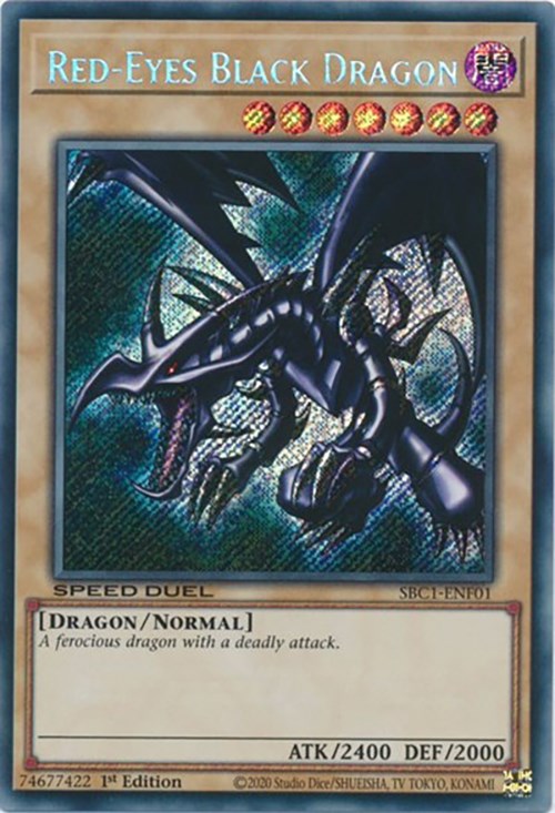 Red-Eyes Black Dragon [SBC1-ENF01] Secret Rare | Exor Games New Glasgow