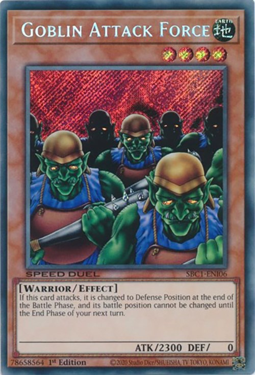 Goblin Attack Force [SBC1-ENI06] Secret Rare | Exor Games New Glasgow