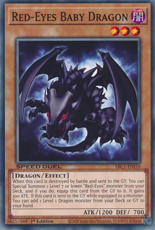 Red-Eyes Baby Dragon [SBC1-ENI10] Common | Exor Games New Glasgow