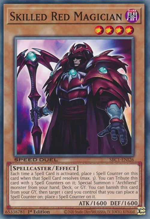 Skilled Red Magician [SBC1-ENI26] Common | Exor Games New Glasgow