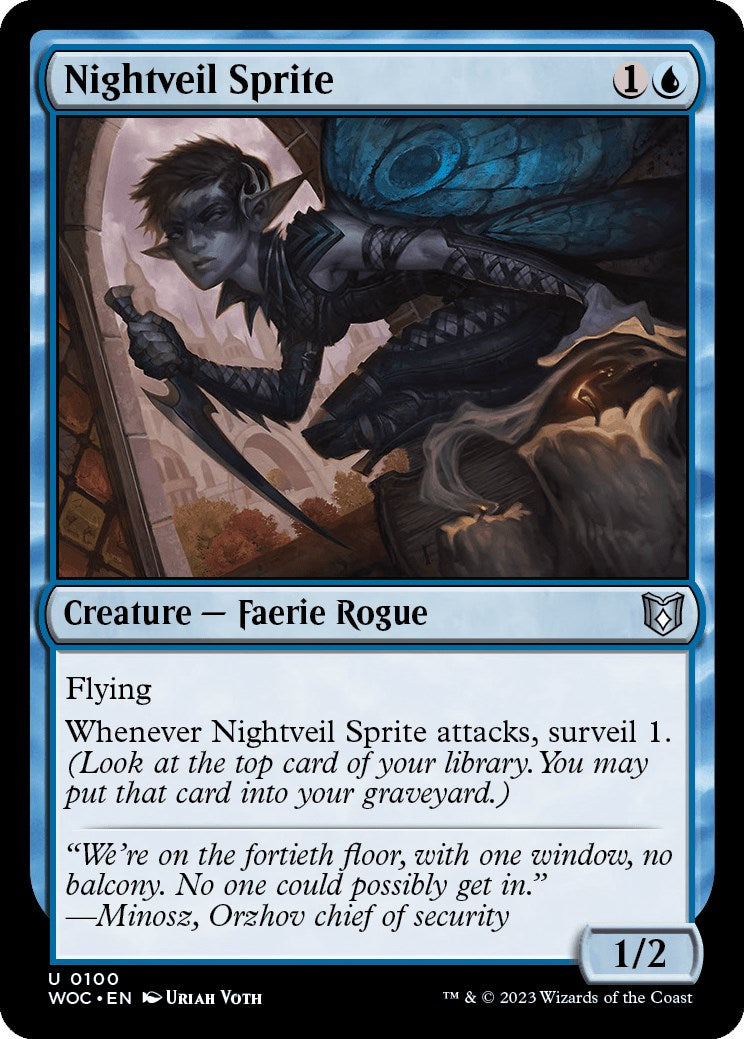 Nightveil Sprite [Wilds of Eldraine Commander] | Exor Games New Glasgow