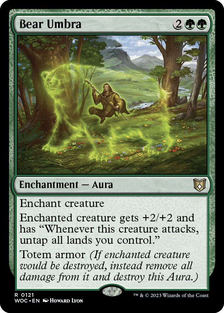 Bear Umbra [Wilds of Eldraine Commander] | Exor Games New Glasgow