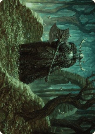 Mosswood Dreadknight Art Card [Wilds of Eldraine Art Series] | Exor Games New Glasgow