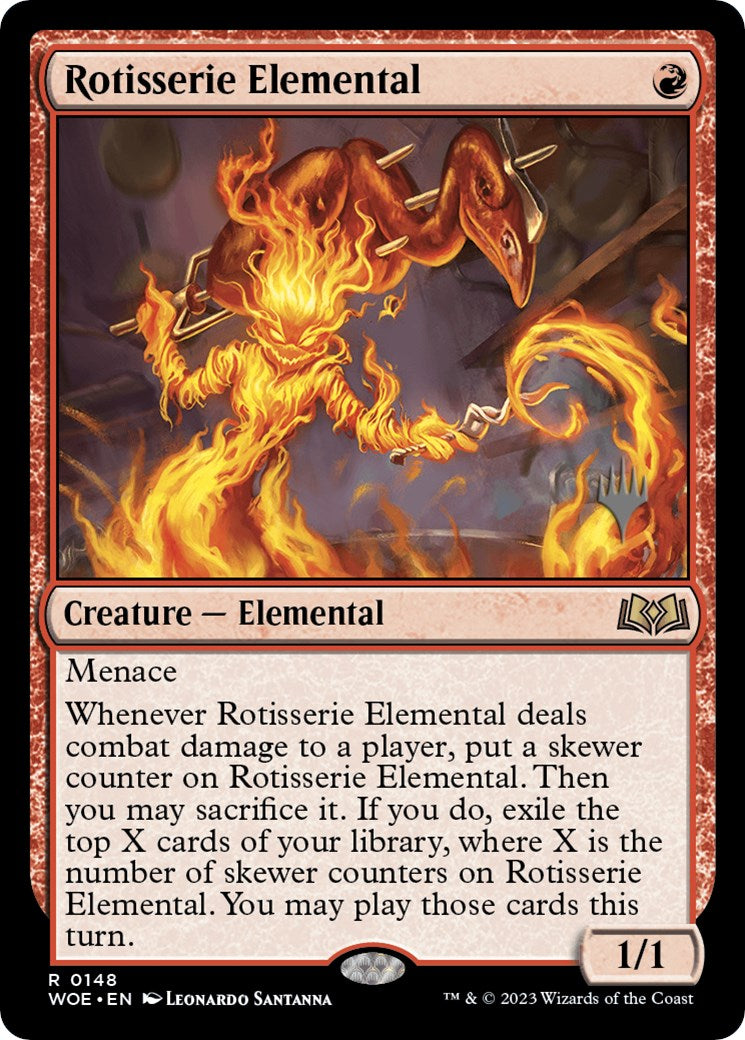 Rotisserie Elemental (Promo Pack) [Wilds of Eldraine Promos] | Exor Games New Glasgow