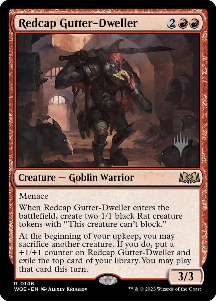 Redcap Gutter-Dweller (Promo Pack) [Wilds of Eldraine Promos] | Exor Games New Glasgow