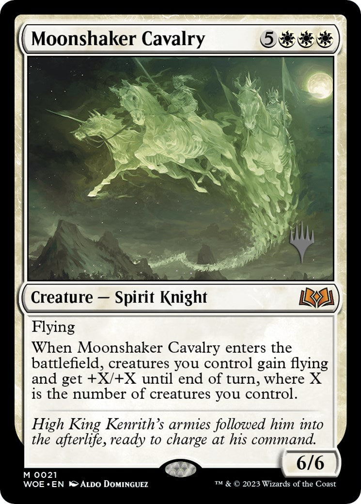 Moonshaker Cavalry (Promo Pack) [Wilds of Eldraine Promos] | Exor Games New Glasgow