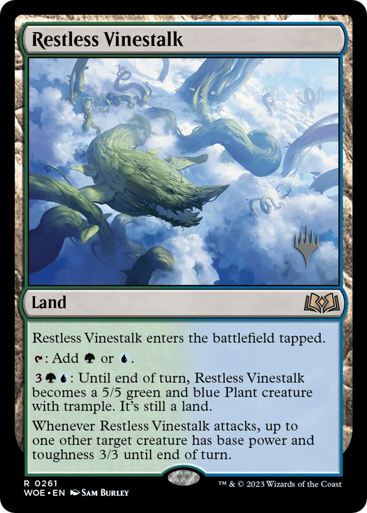 Restless Vinestalk (Promo Pack) [Wilds of Eldraine Promos] | Exor Games New Glasgow