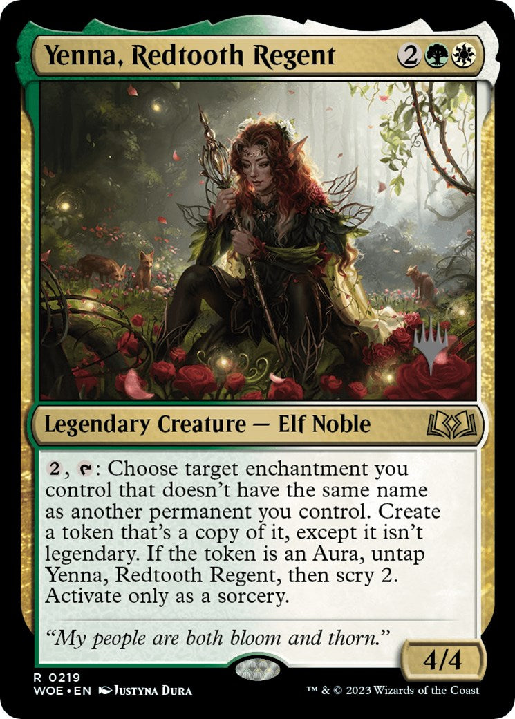 Yenna, Redtooth Regent (Promo Pack) [Wilds of Eldraine Promos] | Exor Games New Glasgow