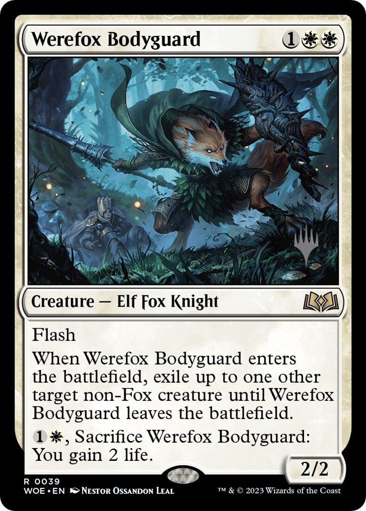 Werefox Bodyguard (Promo Pack) [Wilds of Eldraine Promos] | Exor Games New Glasgow