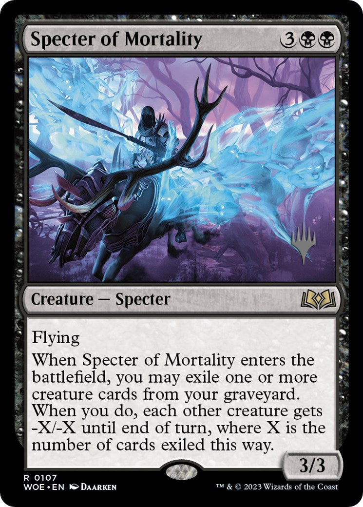 Specter of Mortality (Promo Pack) [Wilds of Eldraine Promos] | Exor Games New Glasgow