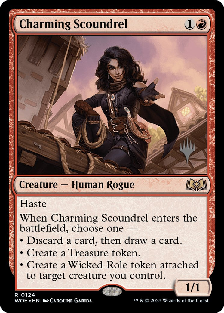 Charming Scoundrel (Promo Pack) [Wilds of Eldraine Promos] | Exor Games New Glasgow