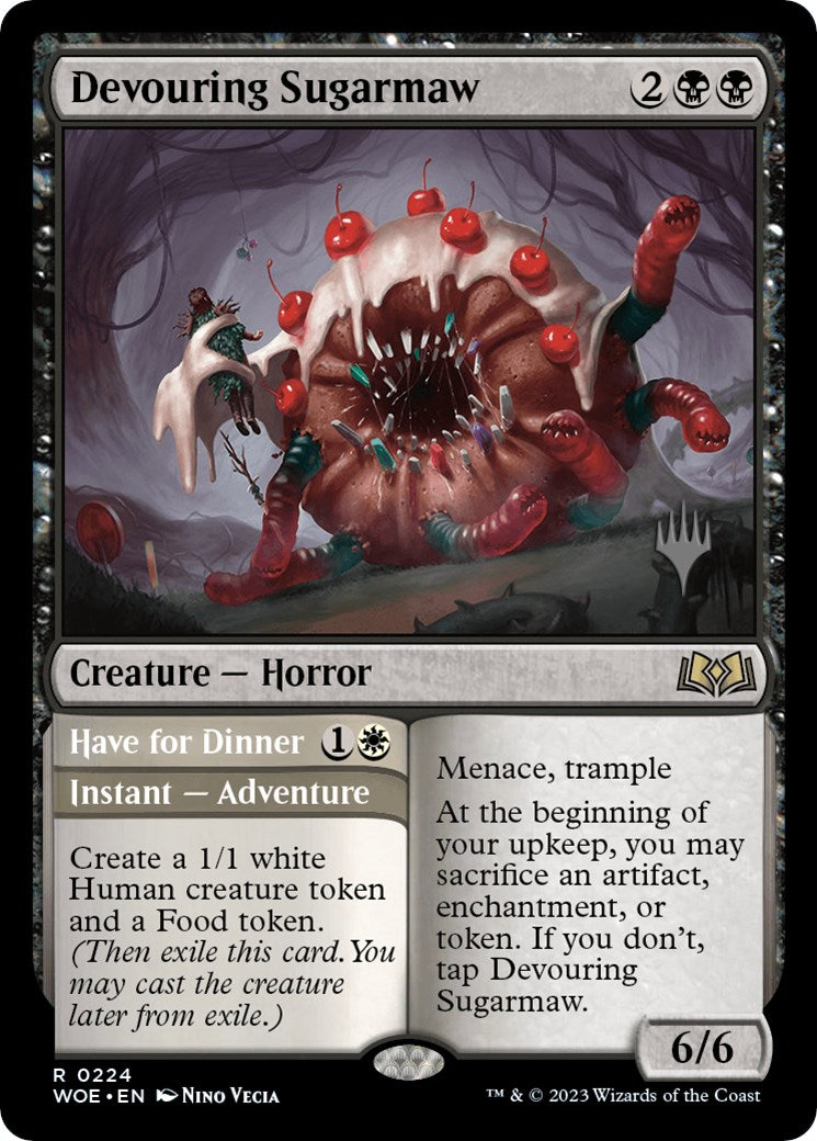 Devouring Sugarmaw // Have for Dinner(Promo Pack) [Wilds of Eldraine Promos] | Exor Games New Glasgow