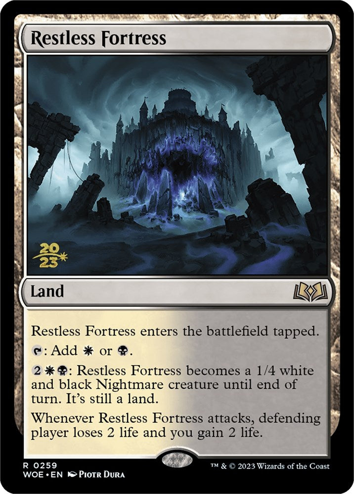 Restless Fortress [Wilds of Eldraine Prerelease Promos] | Exor Games New Glasgow