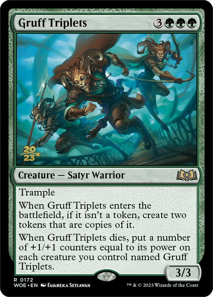 Gruff Triplets [Wilds of Eldraine Prerelease Promos] | Exor Games New Glasgow