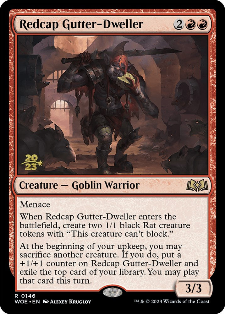 Redcap Gutter-Dweller [Wilds of Eldraine Prerelease Promos] | Exor Games New Glasgow