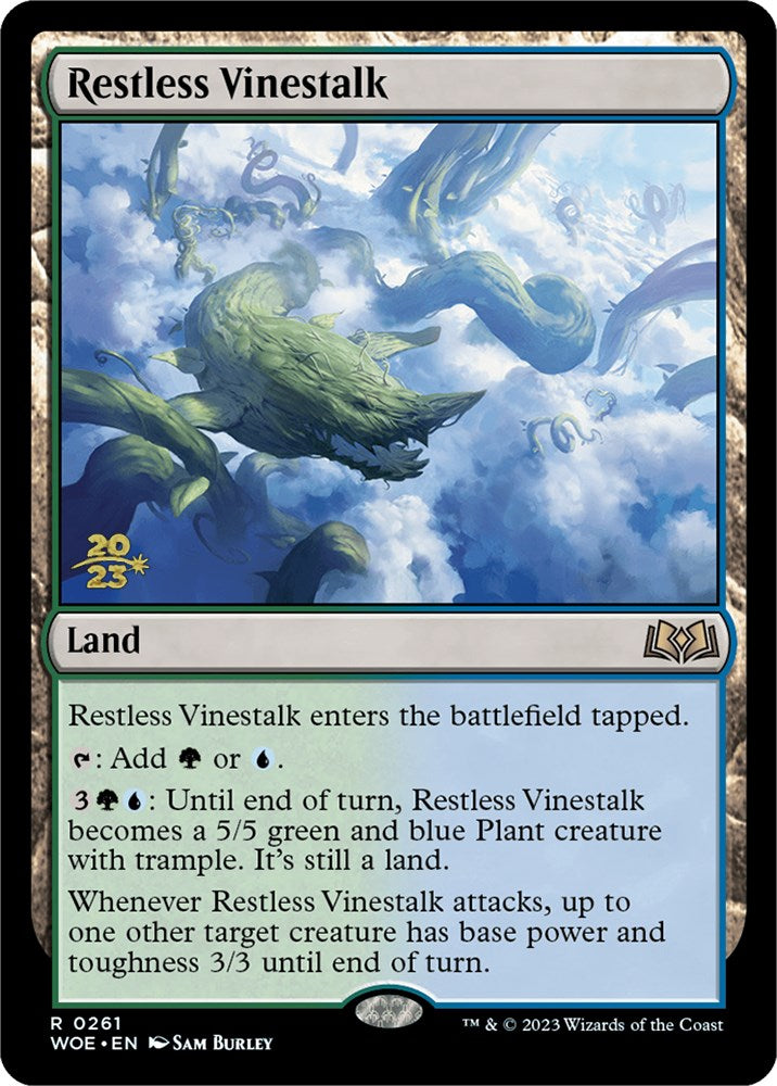 Restless Vinestalk [Wilds of Eldraine Prerelease Promos] | Exor Games New Glasgow