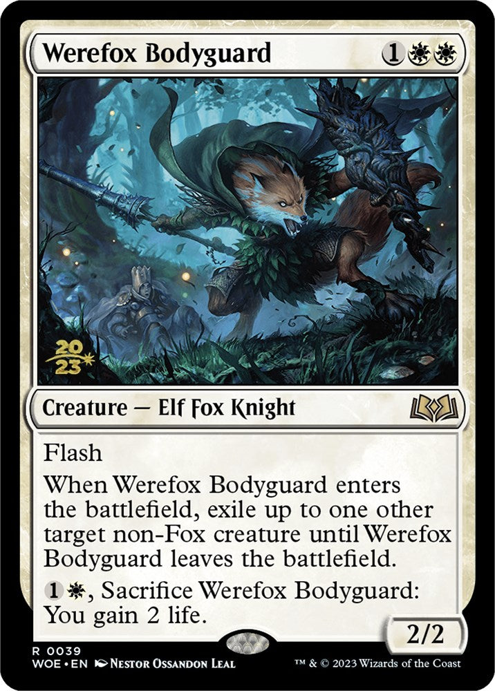 Werefox Bodyguard [Wilds of Eldraine Prerelease Promos] | Exor Games New Glasgow