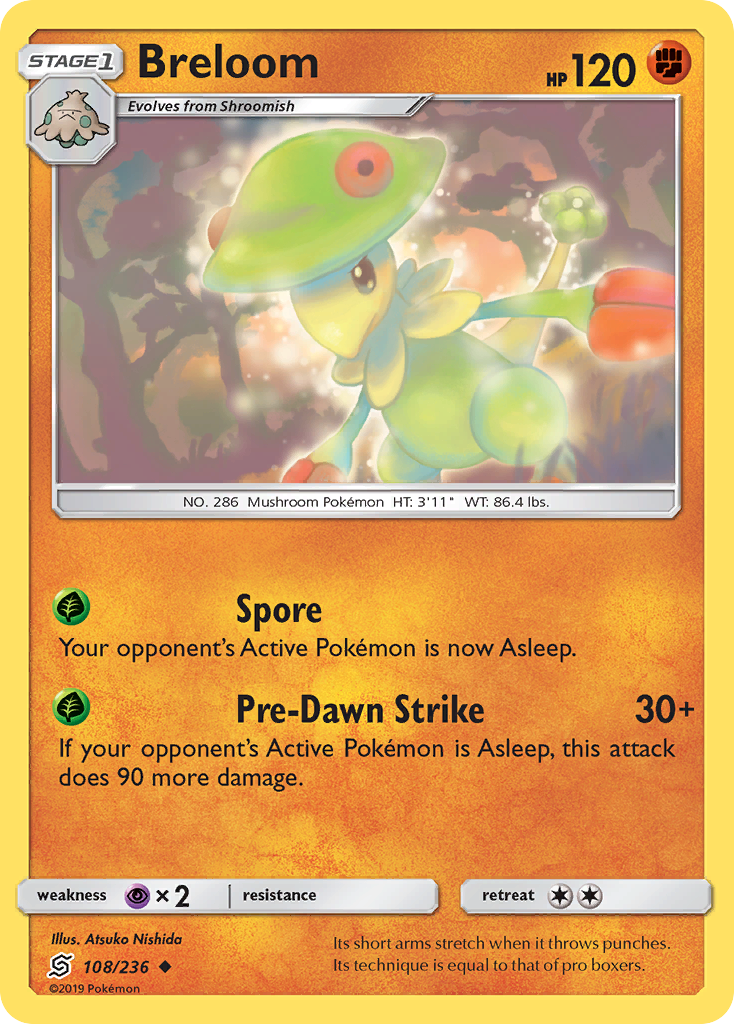 Breloom (108/236) [Sun & Moon: Unified Minds] | Exor Games New Glasgow