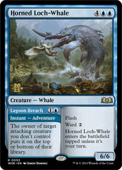 Horned Loch-Whale // Lagoon Breach (Promo Pack) [Wilds of Eldraine Promos] | Exor Games New Glasgow