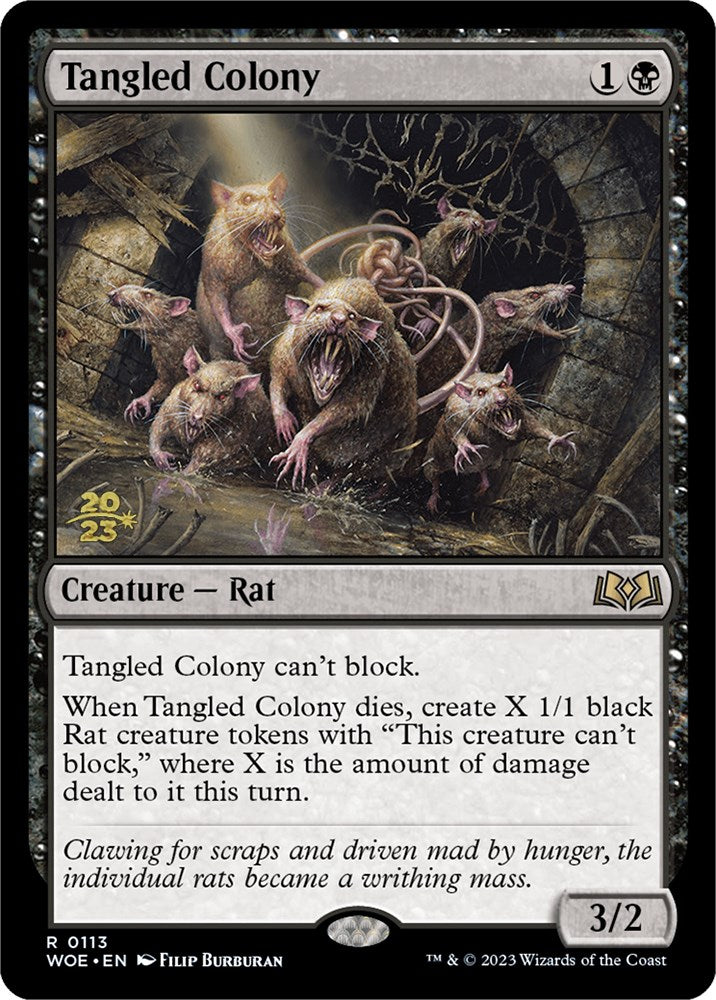 Tangled Colony [Wilds of Eldraine Prerelease Promos] | Exor Games New Glasgow